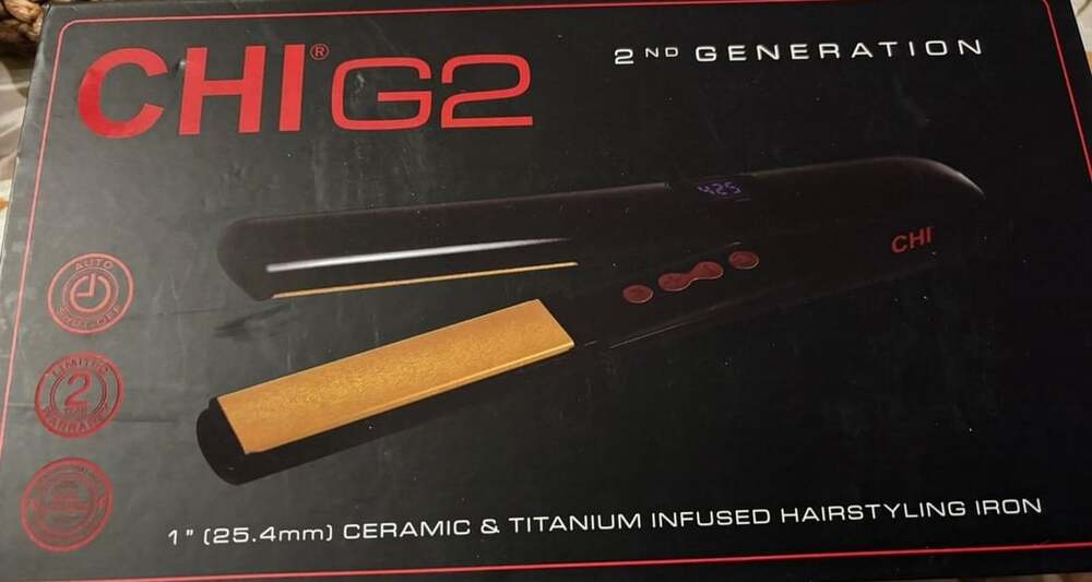 CHI G2 1" Ceramic & Titanium Infused Hairstyling Iron New